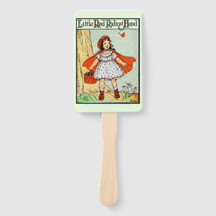 Little Red Riding Hood Vintage Cute Hand Fan
