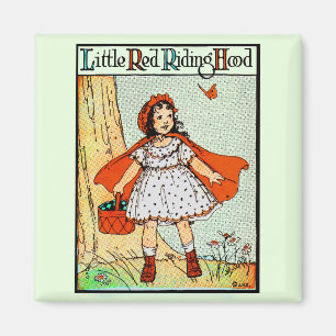 Little Red Riding Hood Vintage Cute Magnet