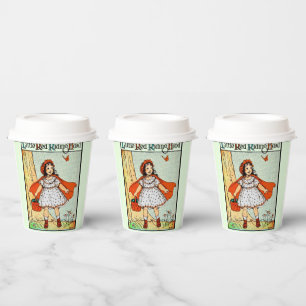 Little Red Riding Hood Vintage Cute Paper Cups