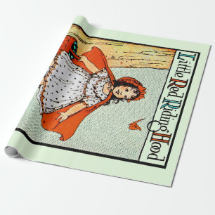 Little Red Riding Hood Vintage Cute Wrapping Paper