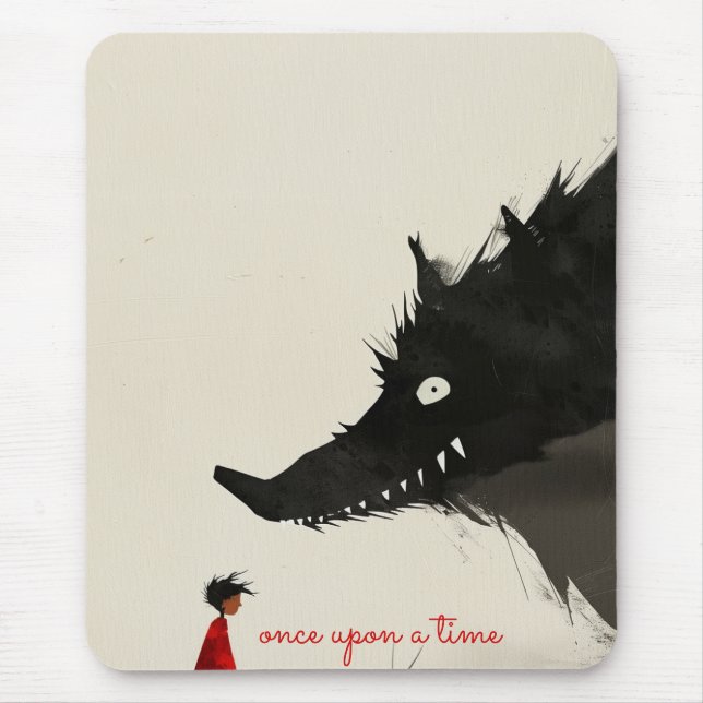 Little Red Riding Hoos & the Evil Wolf Mouse Pad (Front)
