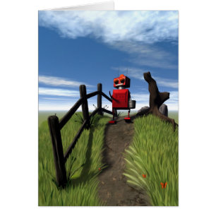 Little Red Robot Card
