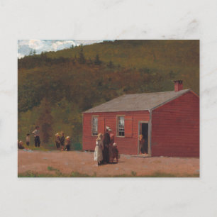 Little Red School Cabbin by Winslow Homer Postcard