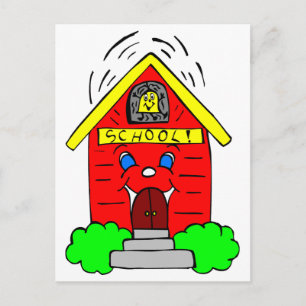 Little Red Schoolhouse Postcard