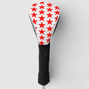 Little Red Stars Pattern Golf Head Cover