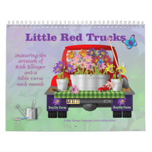 Little Red Truck Wall Calendar