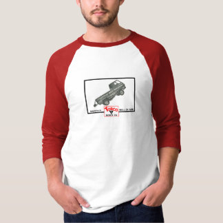 Little Red Wagon 3/4 Sleeve Raglan - Men's T-Shirt