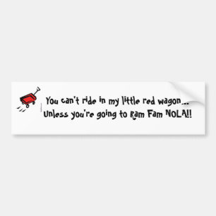 Little Red Wagon Bumper Sticker