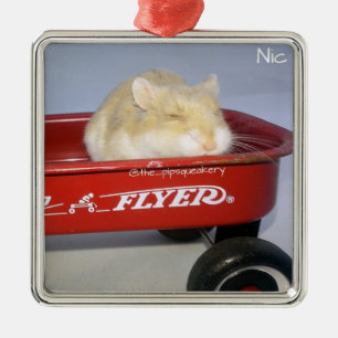 Little Red Wagon! Metal Tree Decoration