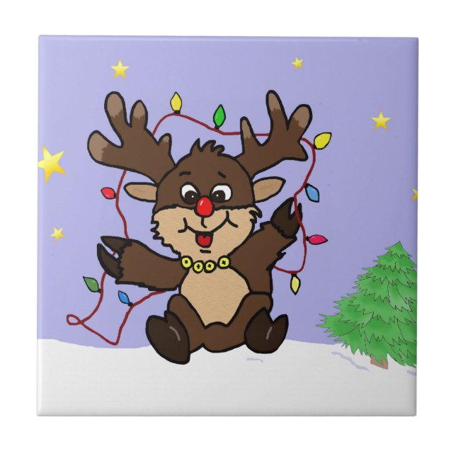 Little Reindeer Tile (Front)
