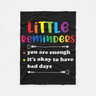 Little Reminder Mental Health Counsellor  Fleece Blanket