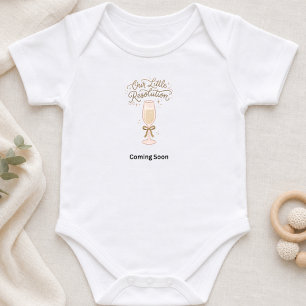 Little Resolution New Year Pregnancy Annoucement Baby Bodysuit