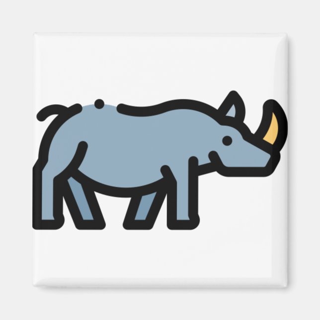 Little Rhino Magnet (Front)
