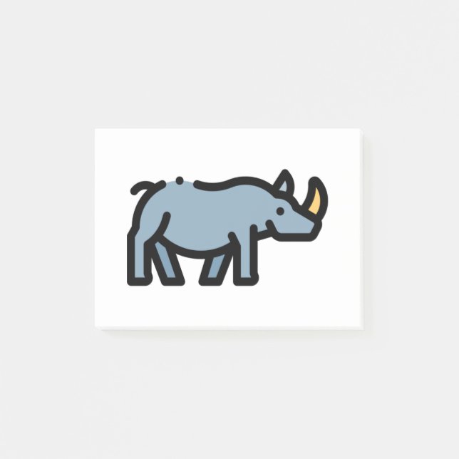 Little Rhino Post-it Notes (Front)