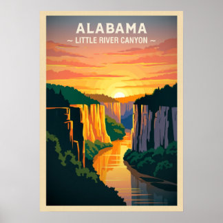 Little River Canyon Alabama V02 Poster