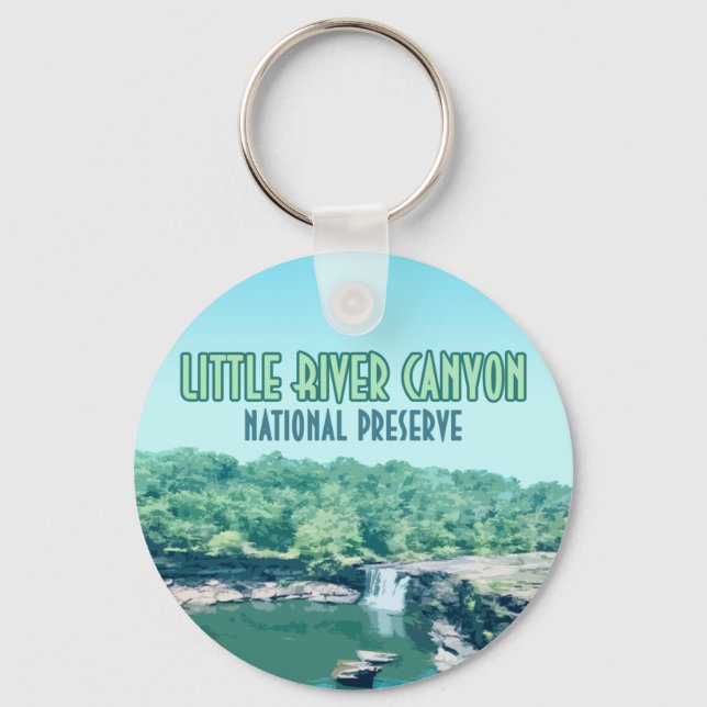 Little River Canyon National Preserve Alabama Key Ring (Front)