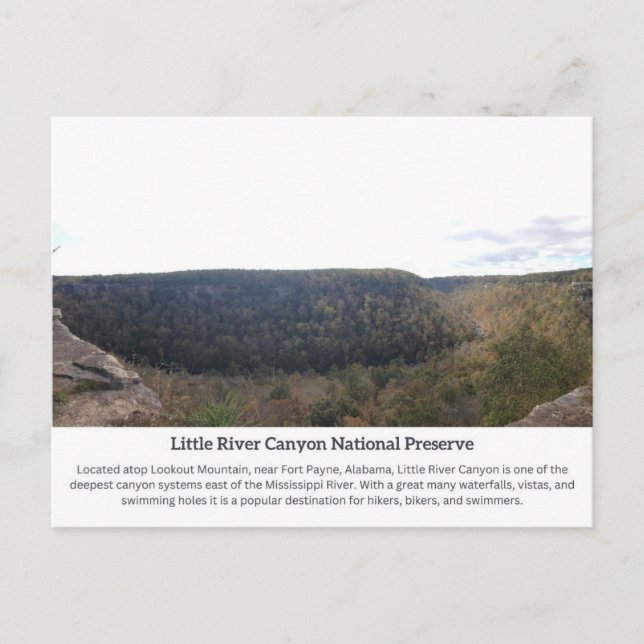 Little River Canyon Postcard 2 (Front)