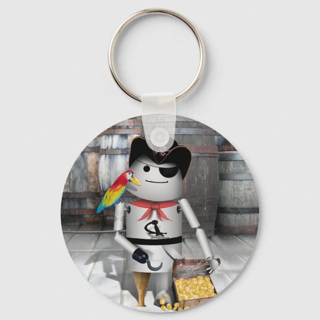 Little Robo-x9 for  Talk Like A Pirate Day Key Ring (Front)