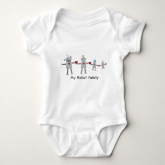 Little Robot Family Baby Bodysuit