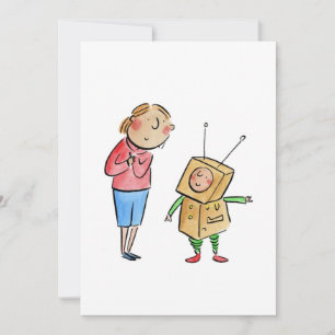 Little Robot Invitation