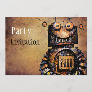 Little Robot Invitation