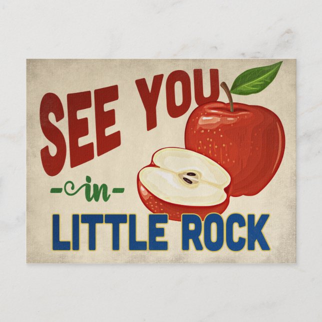 Little Rock Arkansas Apple - Vintage Travel Postcard (Front)