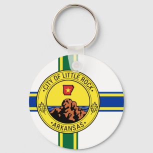 Little Rock (Arkansas) City flag Keychain