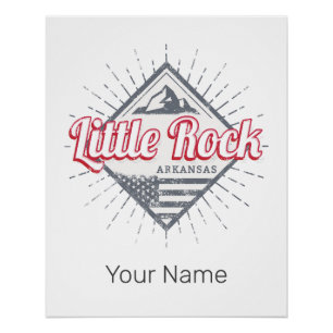 Little Rock Arkansas City United States USA Design Poster