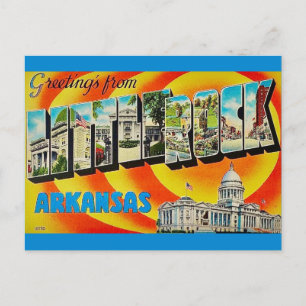 Little Rock Arkansas Greetings Postcard