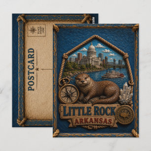 Little Rock Arkansas Postcard Vintage Travel