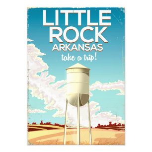Little Rock Arkansas travel poster
