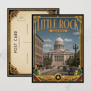 Little Rock Arkansas Vintage Art Deco Golden Age Postcard