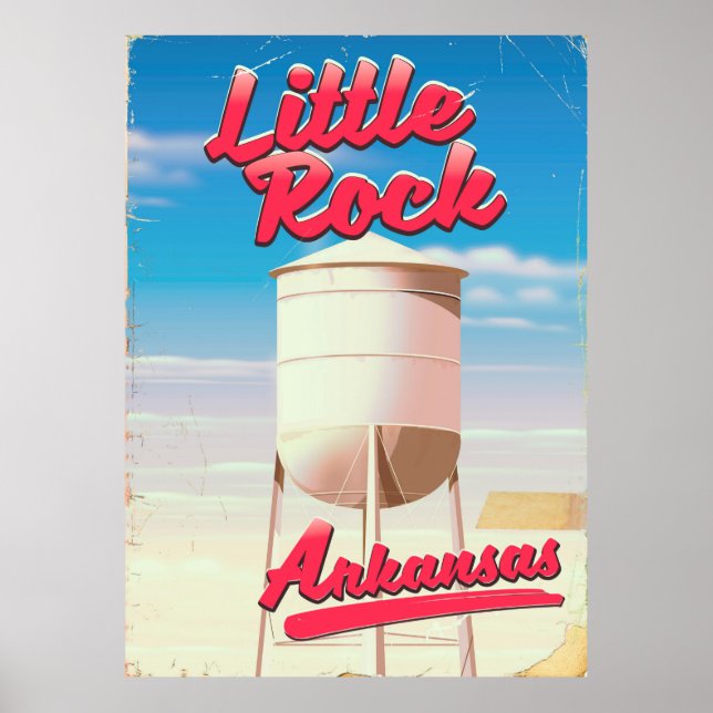 Little Rock, Arkansas vintage travel poster (Front)
