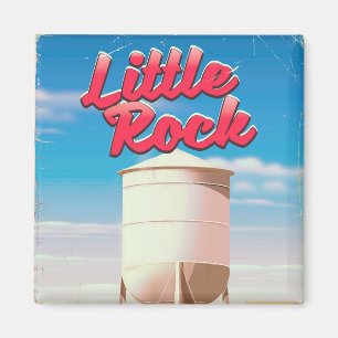 Little Rock, Arkansas vintage travel poster Magnet