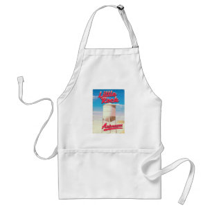 Little Rock, Arkansas vintage travel poster Standard Apron