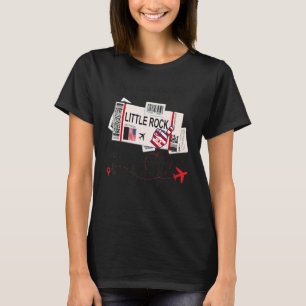 Little Rock Girl Little Rock Boarding Pass T-Shirt