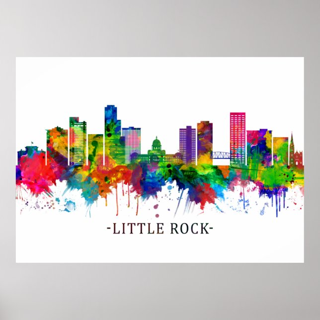 Little Rock Skyline Poster (Front)