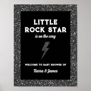 Little Rock Star Baby Shower Welcome Poster