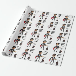 Little Rock Star Guitar Birthday Wrapping Paper