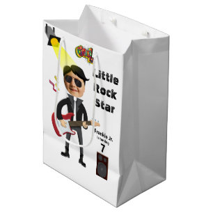 Little Rock Star Kids 🎸🤣 Guitar Champion Medium Gift Bag