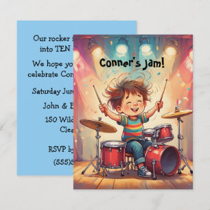 Little Rock Star Party Digital Download Invitation