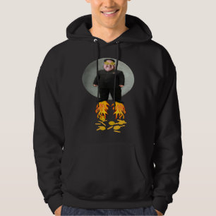Little Rocket Man Kim Jong Moon Un Bitcoin Parody  Hoodie