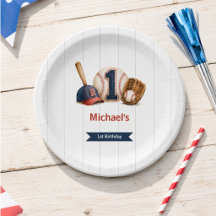 Little Rookie 1st Birthday Baseball