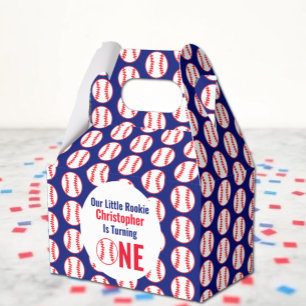 Little Rookie Baseball 1st Birthday Favour Box