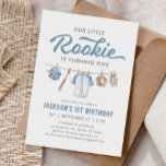 Little Rookie Baseball 1st Birthday Invitation<br><div class="desc">Invite friends and family to celebrate your little one's 1st birthday with this baseball themed birthday invitation.</div>