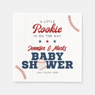 Little Rookie Baseball Baby Shower Napkin