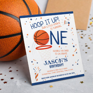 Little Rookie Basketball Blue Budget 1st Birthday