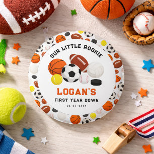 Little Rookie Sports 1st Birthday Party   All-Star 3 Cm Round Badge