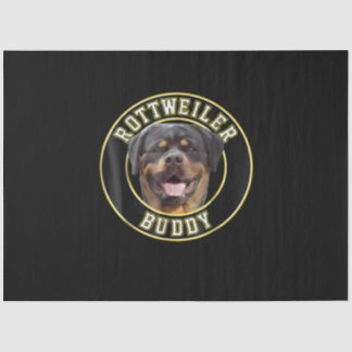 Little rottweiler buddy tissue paper