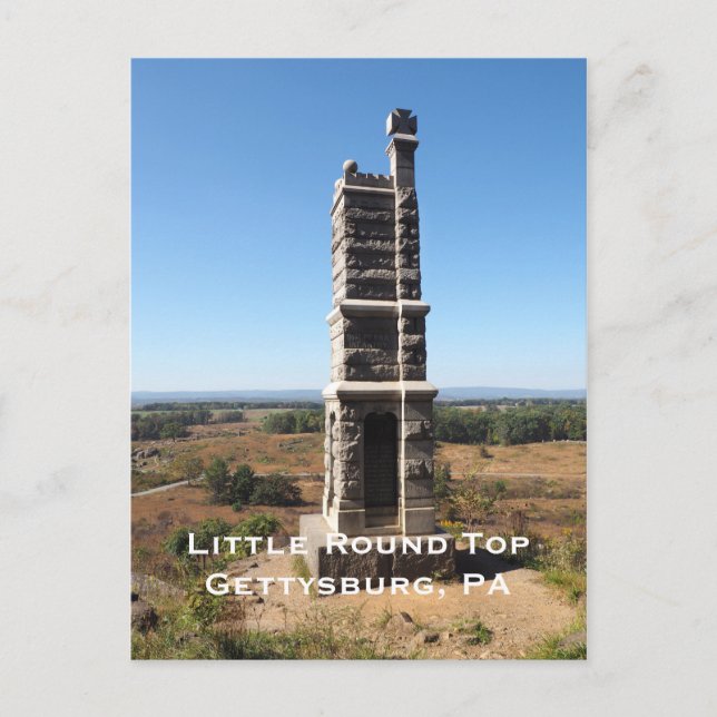 Little Round Top in Gettysburg PA Postcard (Front)